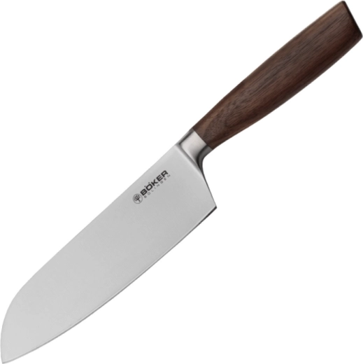 Böker Core Santoku Kitchen Knife 16.7 cm, Walnut Wood