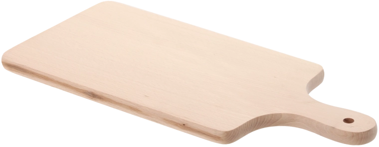 Beech cutting board with handle 44 × 19 cm