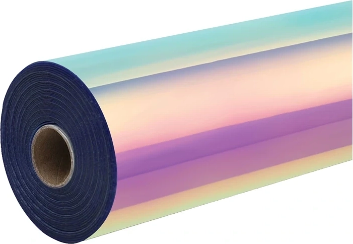 HTVRONT holographic self-adhesive vinyl film, pink, 30.5 × 90 cm