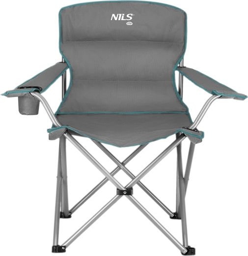 Folding camping chair NILS Camp gray-green