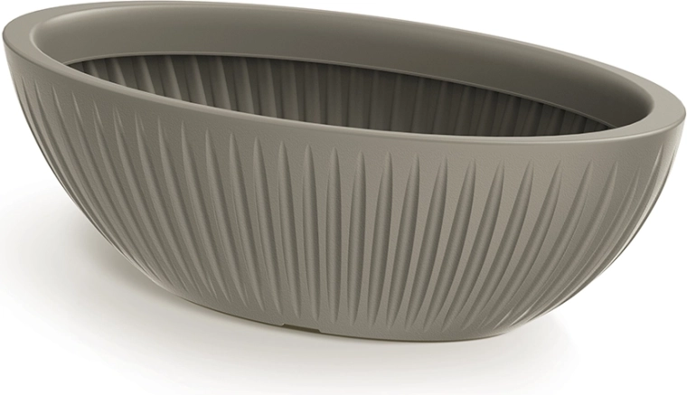 Vazonas Latia Oval 58 cm mocca