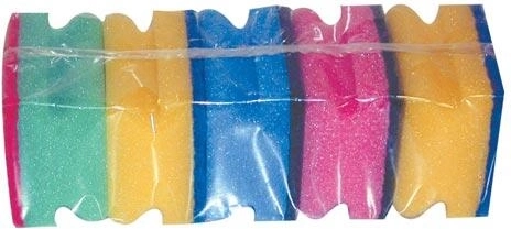 Formuota indų kempinėlė 8,5 × 7 × 4,5 cm, spalvų mišinys (5 vnt.)