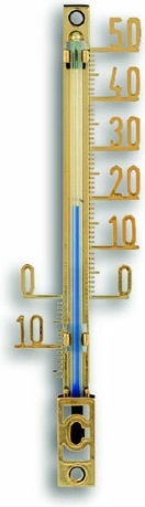 Outdoor analog thermometer TFA, plastic, gold, XS