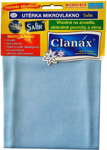 Mikropluošto šluostė stiklui SAFÍR 40 × 40 cm, 290 g/m²