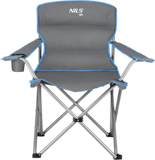 Folding Camping Chair NILS Camp, gray-blue