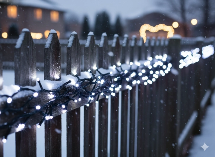 LED kalėdinė šviesos girlianda 1000 diodų šaltai balta + šaltas flash 53 m (50 m šviečianti dalis), vidaus/lauko
