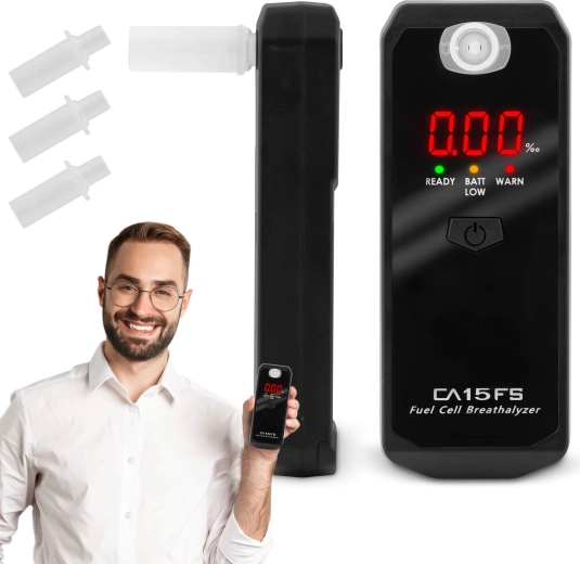 Alkotesteris CA15FS su elektrocheminiu jutikliu ir 3 kandikliais