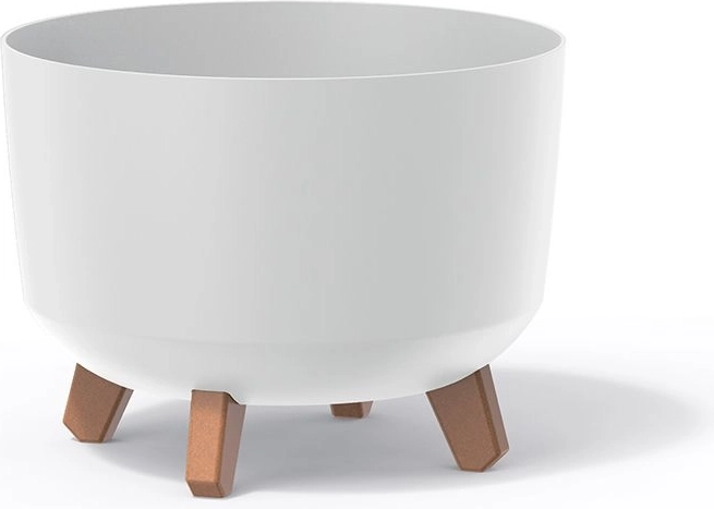 Gracia Flower Pot 33.9 cm white with legs