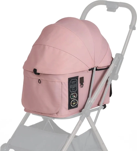 FIKAGO stogelis ir uždangalas vežimėliui FTG2 Mist Pink