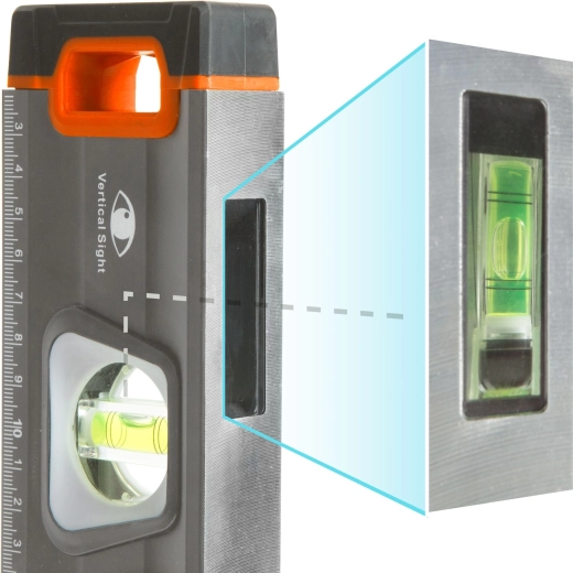Mirror window and integrated ruler