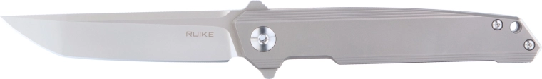 Ruike M126-TZ pocket knife 9 cm, gray titanium, Bead Blasted