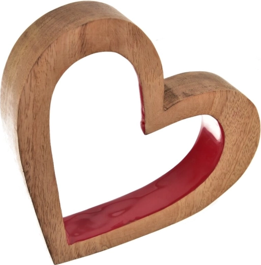 Heart decoration mango Red 20 × 4 × 23 cm