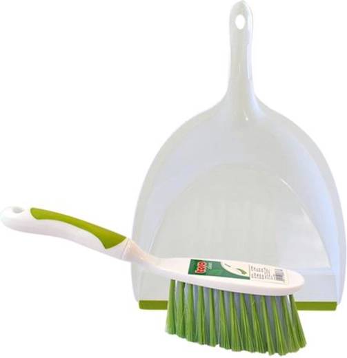 TORO Dustpan and Brush green-white