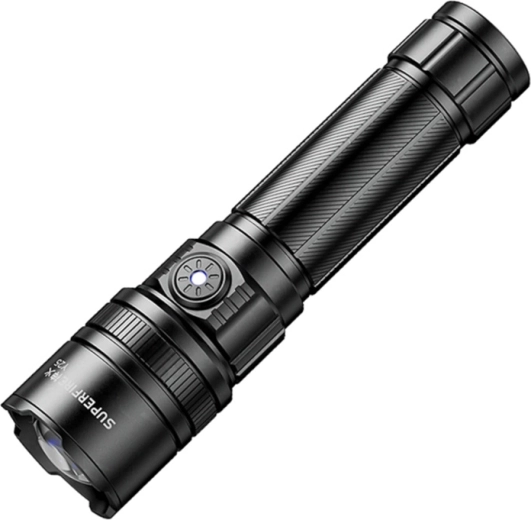 Žibintuvėlis SUPERFIRE Y25 su lazeriniu diodu, 600 lm ir 450 m nuotoliu