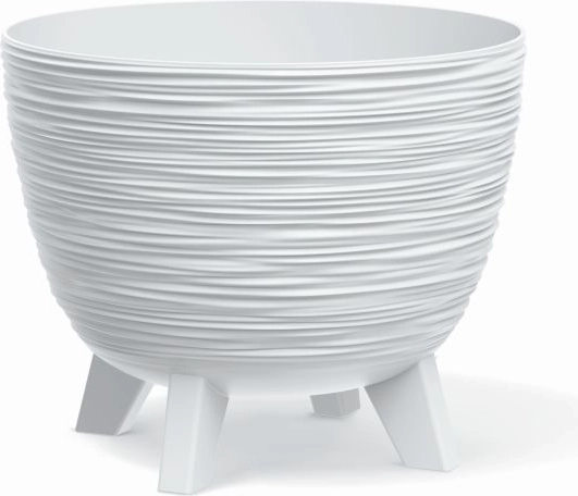 Furu Flower Pot 23.6 cm white with feet