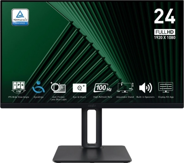 Monitor 23.8" MSI PRO MP245PG LED, Full HD, 100 Hz, black