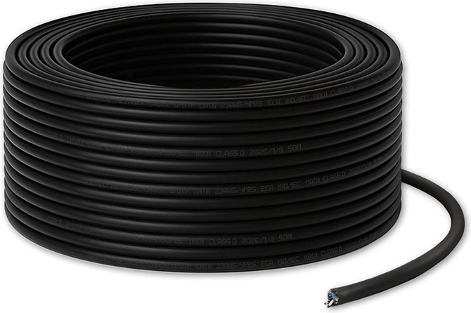 Tinklo pleistro kabelis UTP CAT6 50 m juodas