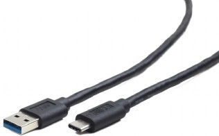 USB 3.0 kabelis USB‑C (A kištukas į USB‑C kištuką), 0,5 m, juodas