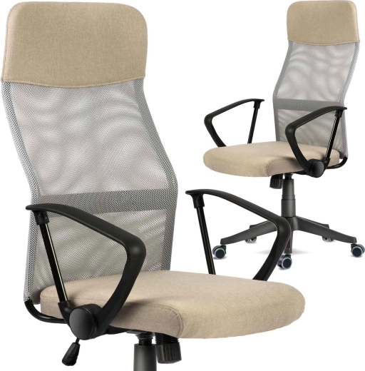 Sofotel Sydney beige office chair made of micro-mesh