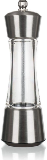 CULINARIA mechanical spice mill stainless steel/acrylic 17 cm