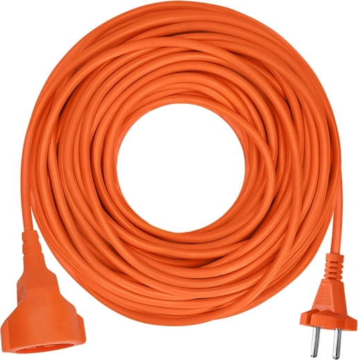 Solight portable extension lead (coupler) 20 m, 2 × 1.5 mm², orange