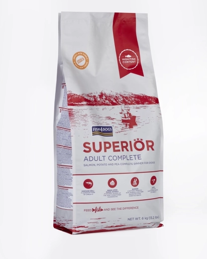 Fish4Dogs Superior mažos granulės suaugusiems šunims su lašiša ir bulvėmis 1,5 kg