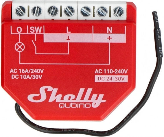 Red Control Module Shelly for Smart Homes