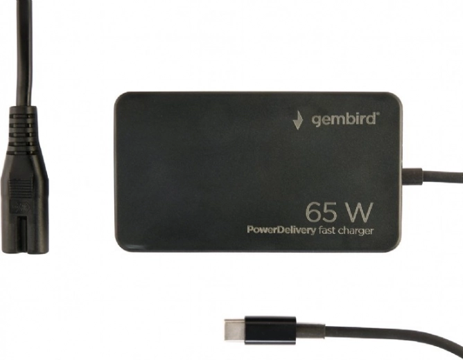 Universali USB‑C įkroviklis 65 W su greituoju įkrovimu, juodas