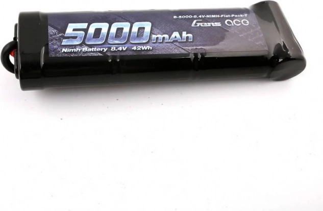 Gens Ace NiMH akumuliatorius 5000 mAh 8,4 V Hump su T-Dean jungtimi RC automobiliams