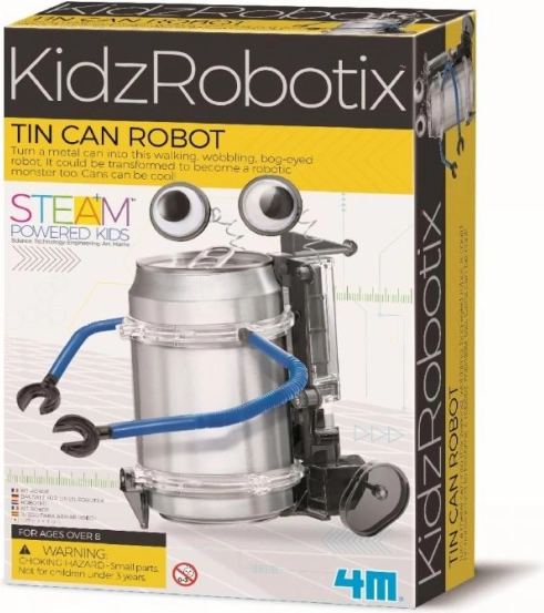 Robotas iš skardinės 4M – kūrybinis STEM rinkinys vaikams
