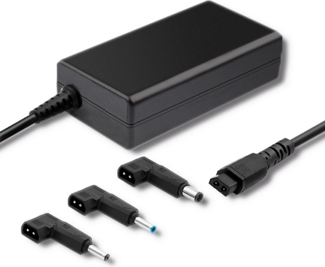 65W Adapter for HP Notebooks with 3 Interchangeable Tips and Power Cable