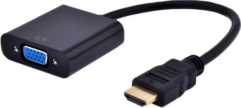 HDMI to VGA adapter with audio on cable