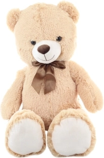 Plush elephant with bow 90 cm - 1 piece