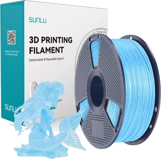 Sunlu PLA Twinkling siūlas blizgi mėlyna 1,75 mm 1 kg