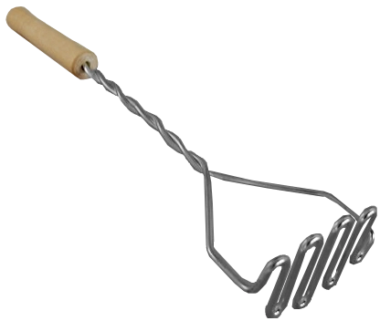 Stainless Steel Potato Masher with Wooden Handle Tarmex