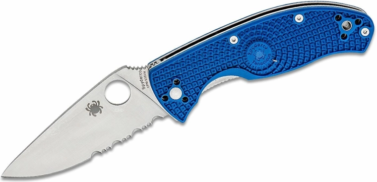 Spyderco Tenacious Lightweight Blue kišeninis peilis 8,6 cm, satin, mėlynas, FRN
