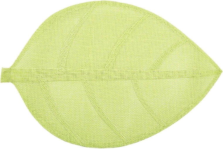 Žalias stalo padėkliukas lapo formos 33 × 48 cm
