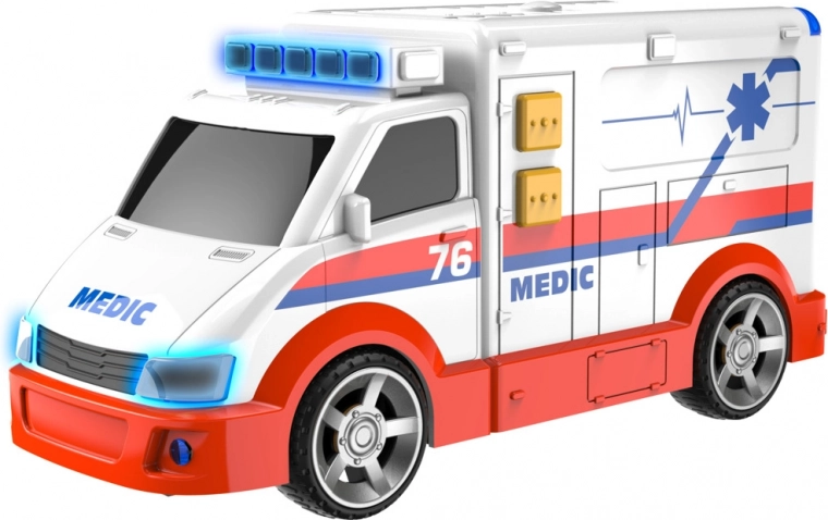 Greitosios pagalbos automobilis su šviesa ir garsu 16 cm TEAMSTERZ