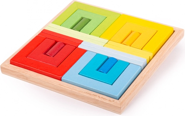 Medinės dėliojamos formos BIGJIGS TOYS