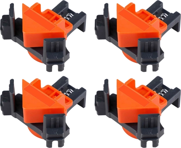 Renew Force 90° Right-Angle Clamps with Spring Mechanism (4 pcs)