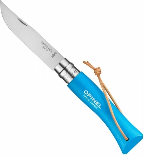 Opinel N°07 Trekking kišeninis peilis 8 cm mėlynas bukas