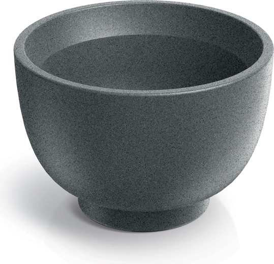 Vazonas Vemo Round 40 cm, granito pilkos spalvos