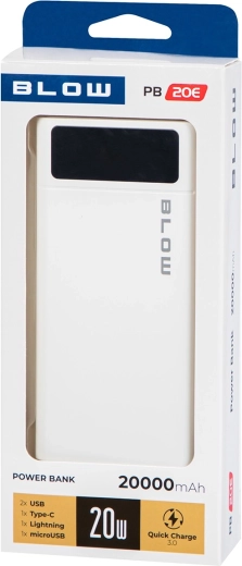 Fast charging QC 3.0 and PD up to 22.5 W