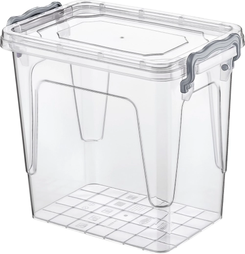 Rectangular plastic food storage box 1.45 l with lid