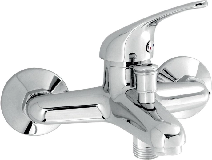 Wall-mounted bath mixer TITANIA IRIS, 150 mm spacing, chrome