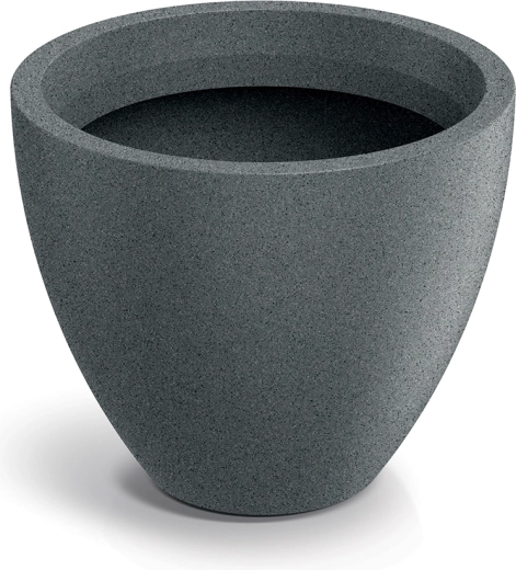 Apvalus vazonas Molio Round 38 cm granito pilkos spalvos