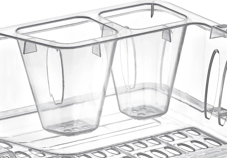 Išimamas padėklas ir greitas vandens nutekėjimas