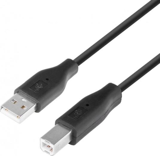 USB kabelis AM-BM 1,8 m juodas