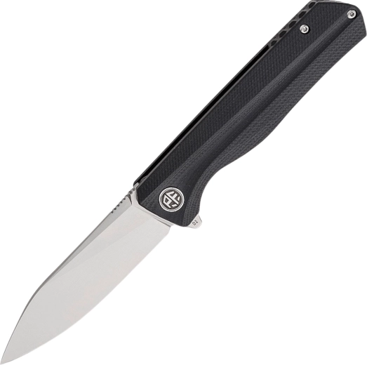 Petrified Fish Forward Folding Knife 9 cm, satin, black G10