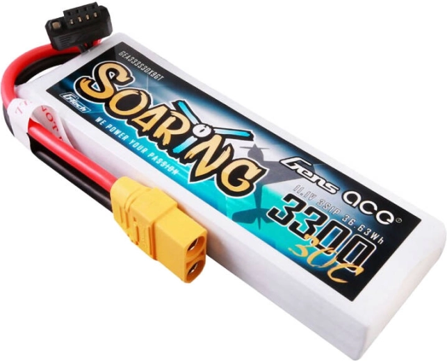 3300 mAh talpa ilgesniems skrydžiams